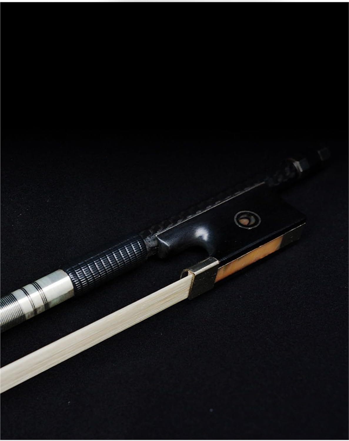 ヴァイオリン専用の弓 4/4-1/8 ブラックカーボンファイバーバイオリン